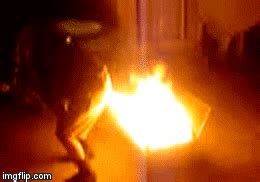 Classic clip from the great Blazing Saddles film. . Fire fart gif